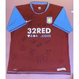 Signed Aston Villa football shirt