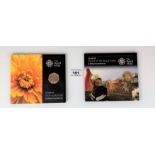 Royal Mint 2009 Kew Gardens 50 pence Brilliant Uncirculated Coin and 2009 UK Shield of the Royal