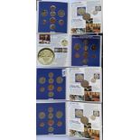 4 sets of Royal Mint 1984 United Kingdom Brilliant Uncirculated Coin Collections