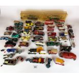 Box of assorted loose vehicles and boats