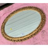 Oval mirror. 28” x 20”