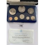 Boxed Franklin Mint 1974 Coinage of Barbados Proof Set (case marked)