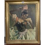 Print on canvas “Gipsy Dancer” by Ramon. 17.5” x 23.5”, frame 23.5” x 29.5”. Framed by Studio