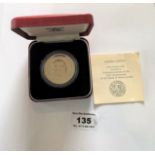 Boxed Royal Mint 1974 Proof One Leone coin struck in Commemoration of 10th Anniversary of the Bank
