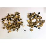 Approx. 170 mixed military buttons