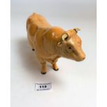 Beswick Bull 9” long x 5” high