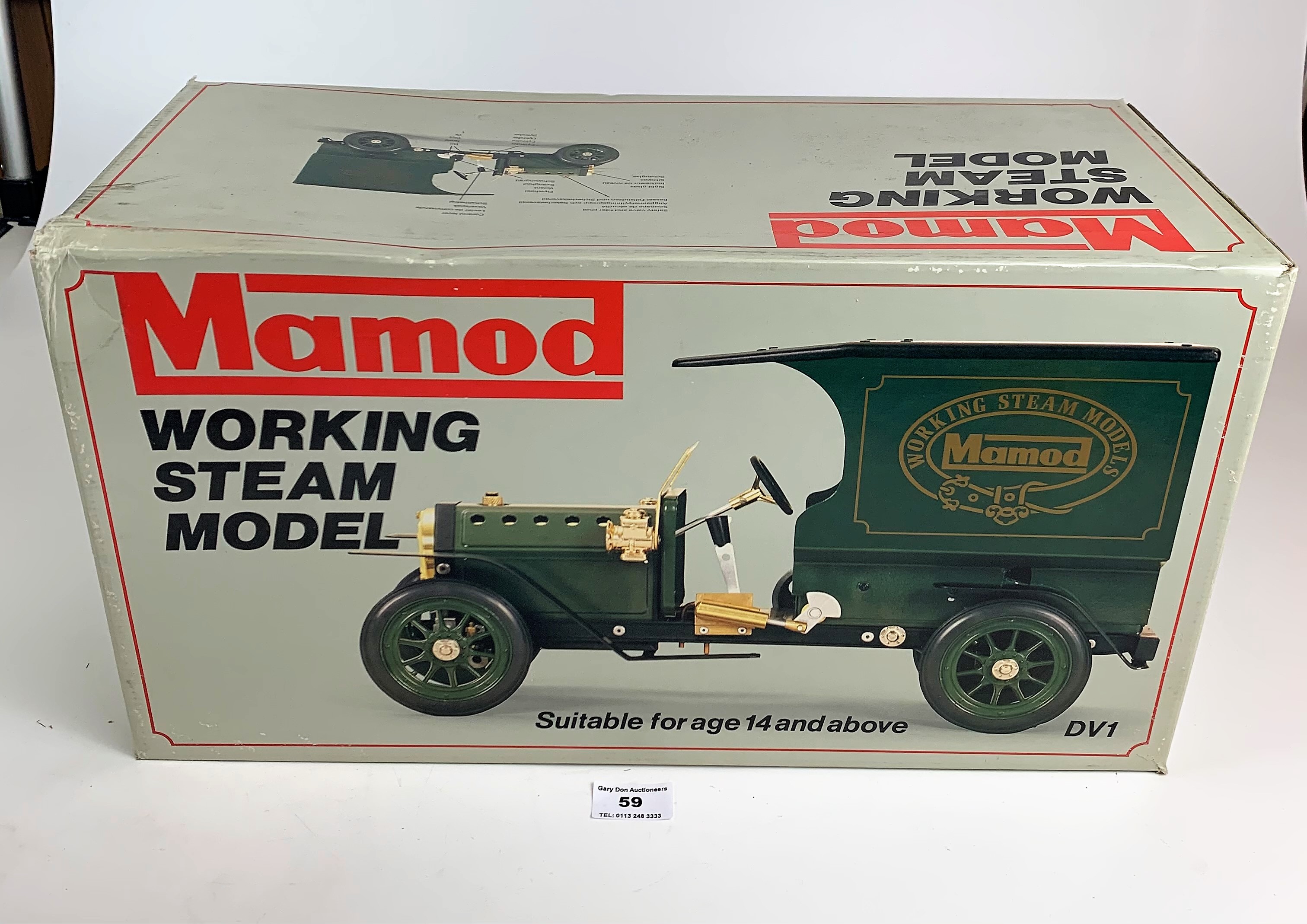 Boxed Mamod working steam model DV1`