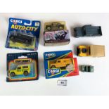 Boxed Corgi AA Land Rover, boxed Corgi Auto-City Land Rover, boxed Matchbox Park Ranger Land Rover