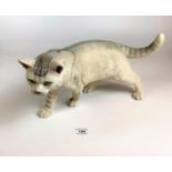 Large British Shorthair cat figure 15” long x 8.5” high