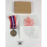 WW2 war medal 1939-45 with ribbon in box