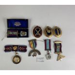 8 mixed Masonic and other Orders badges and medals