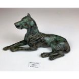 Modern bronze dog (no maker’s name) length 10.5”, height 5.5”