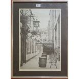 Stuart Walton limited edition print, Whitelocks, signed and numbered 200/500. Image 12” x 18”, frame