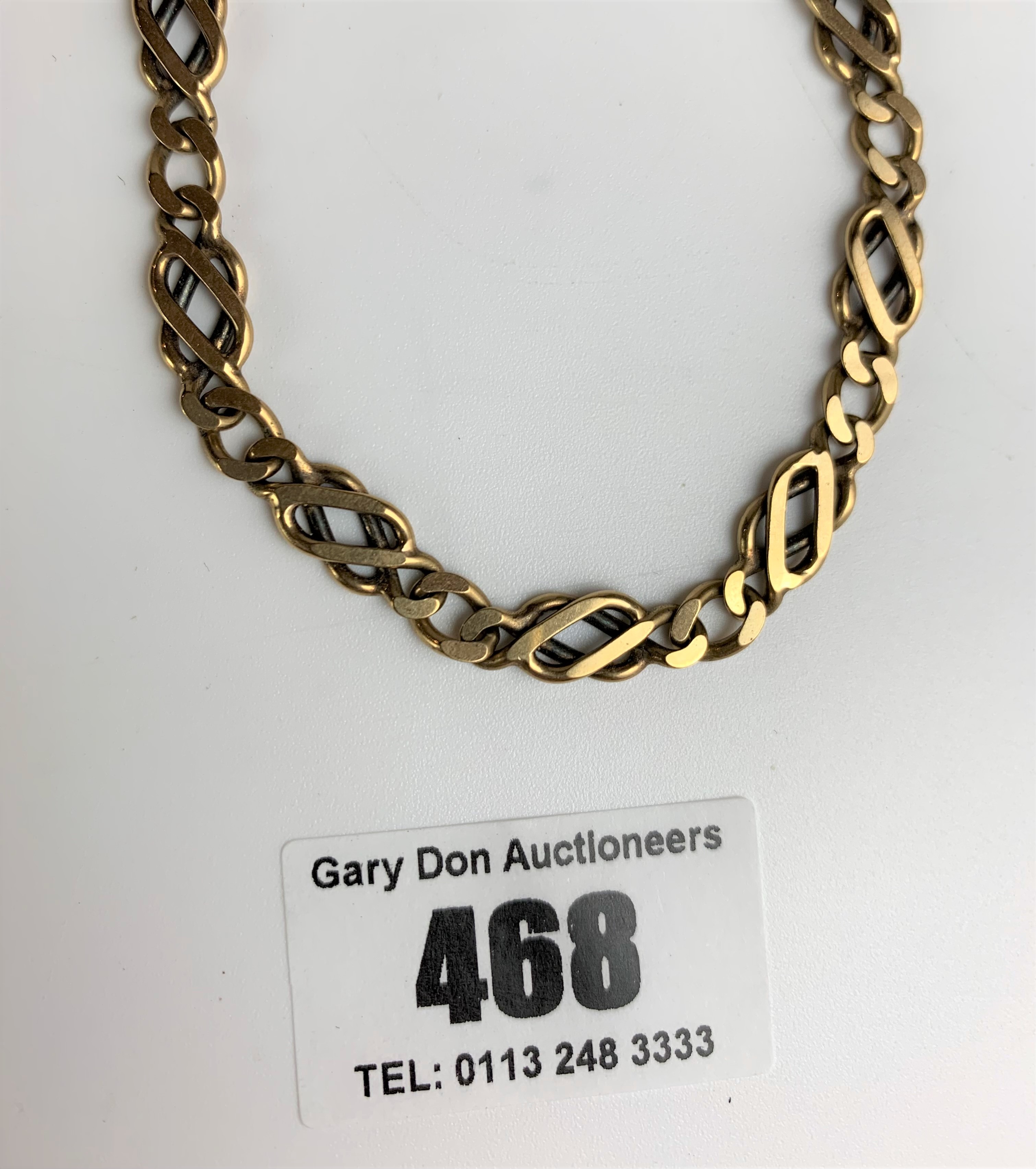 9k gold necklace, length 18”, w: 26.2 gms - Image 3 of 5