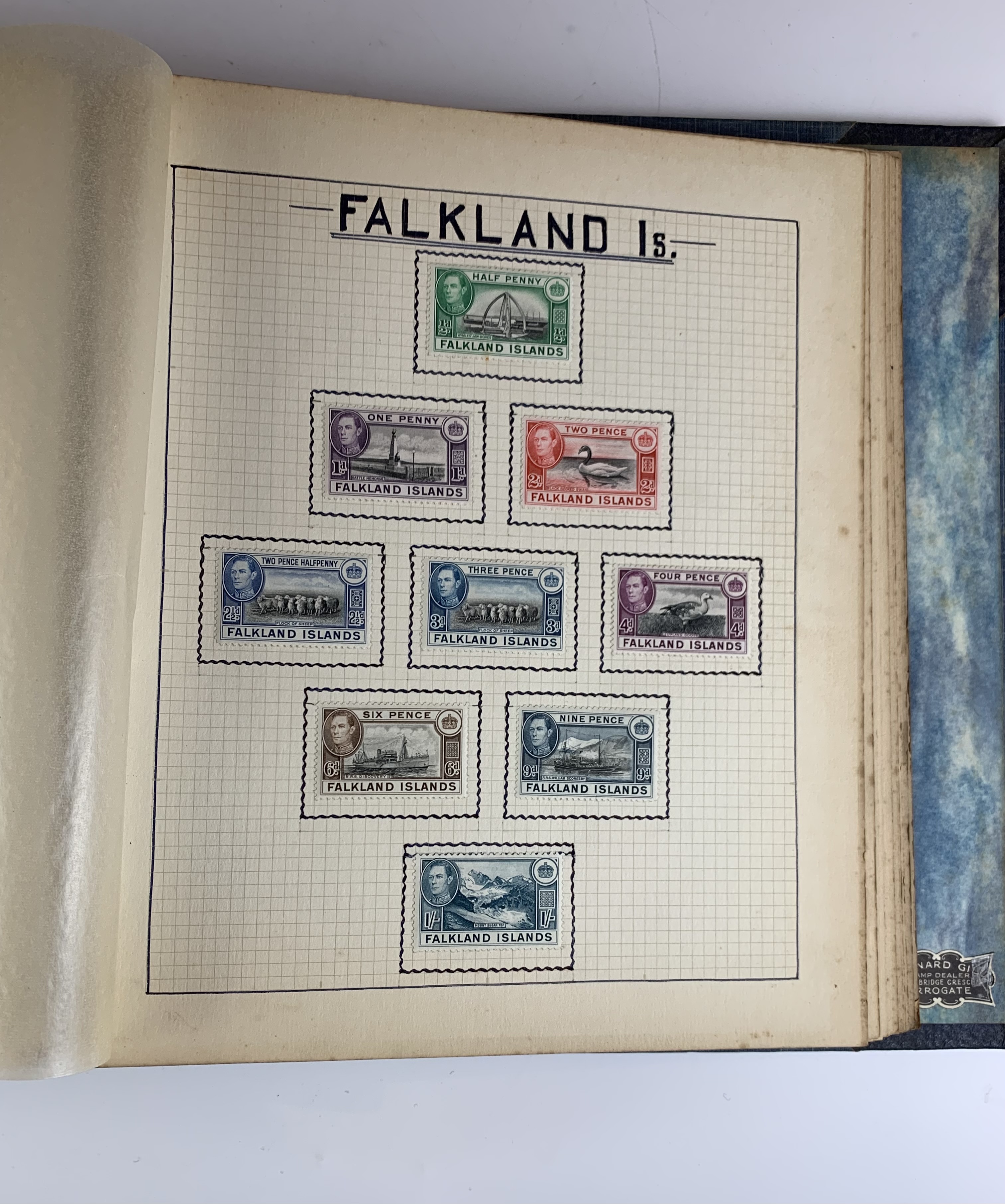 Blue album of GB and Commonwealth mint stamps from the 1930’s-40’s including 1948 Olympics - Image 3 of 8