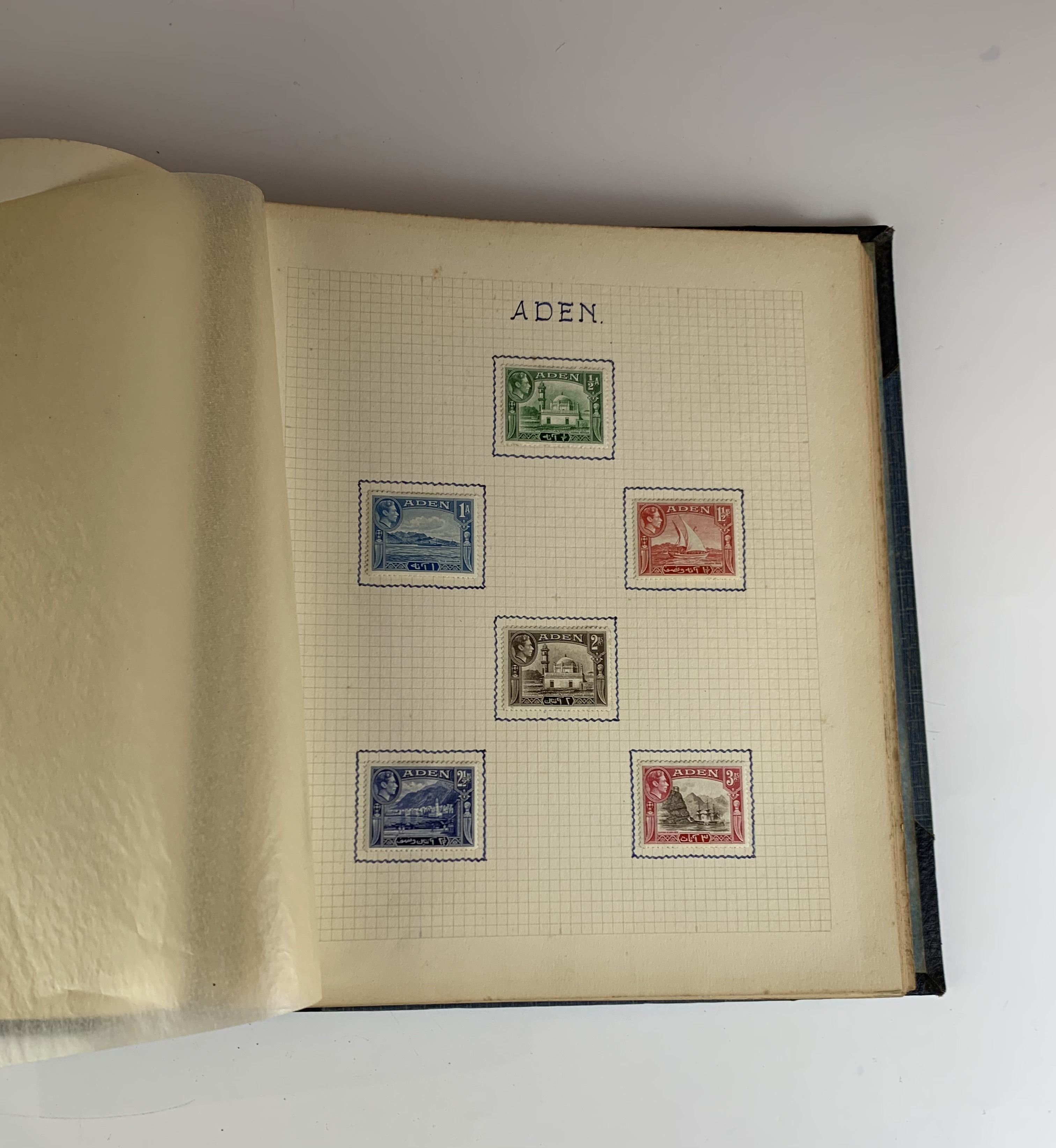 Blue album of GB and Commonwealth mint stamps from the 1930’s-40’s including 1948 Olympics - Image 2 of 8