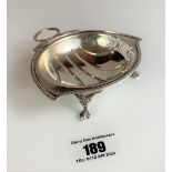 Small silver dish, 4”, Birmingham 1894? Weight: 2.0 ozt