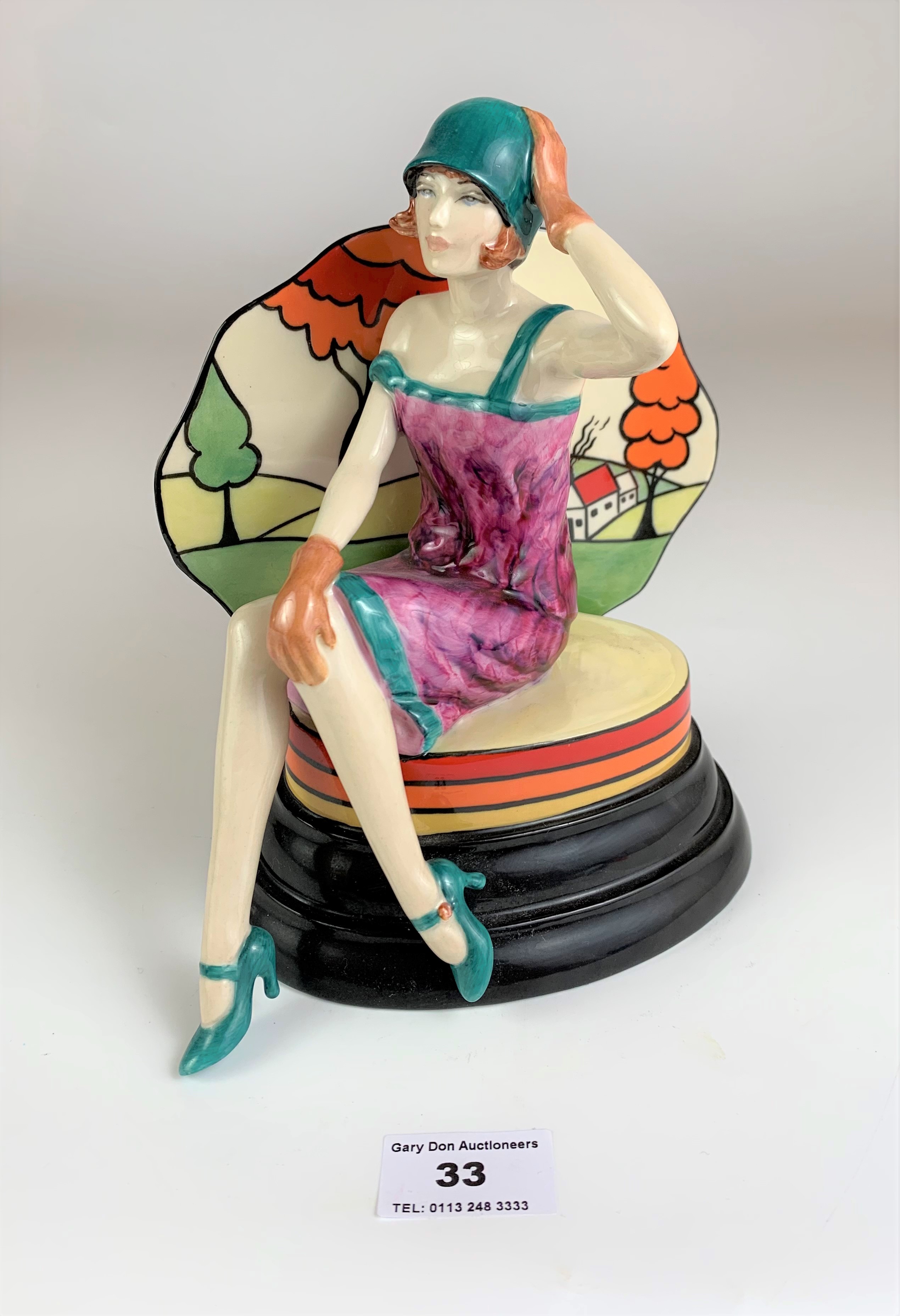 Ceramic figure by Peggy Davies – Putting on the Ritz, no. 147/1250