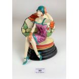 Ceramic figure by Peggy Davies – Putting on the Ritz, no. 147/1250