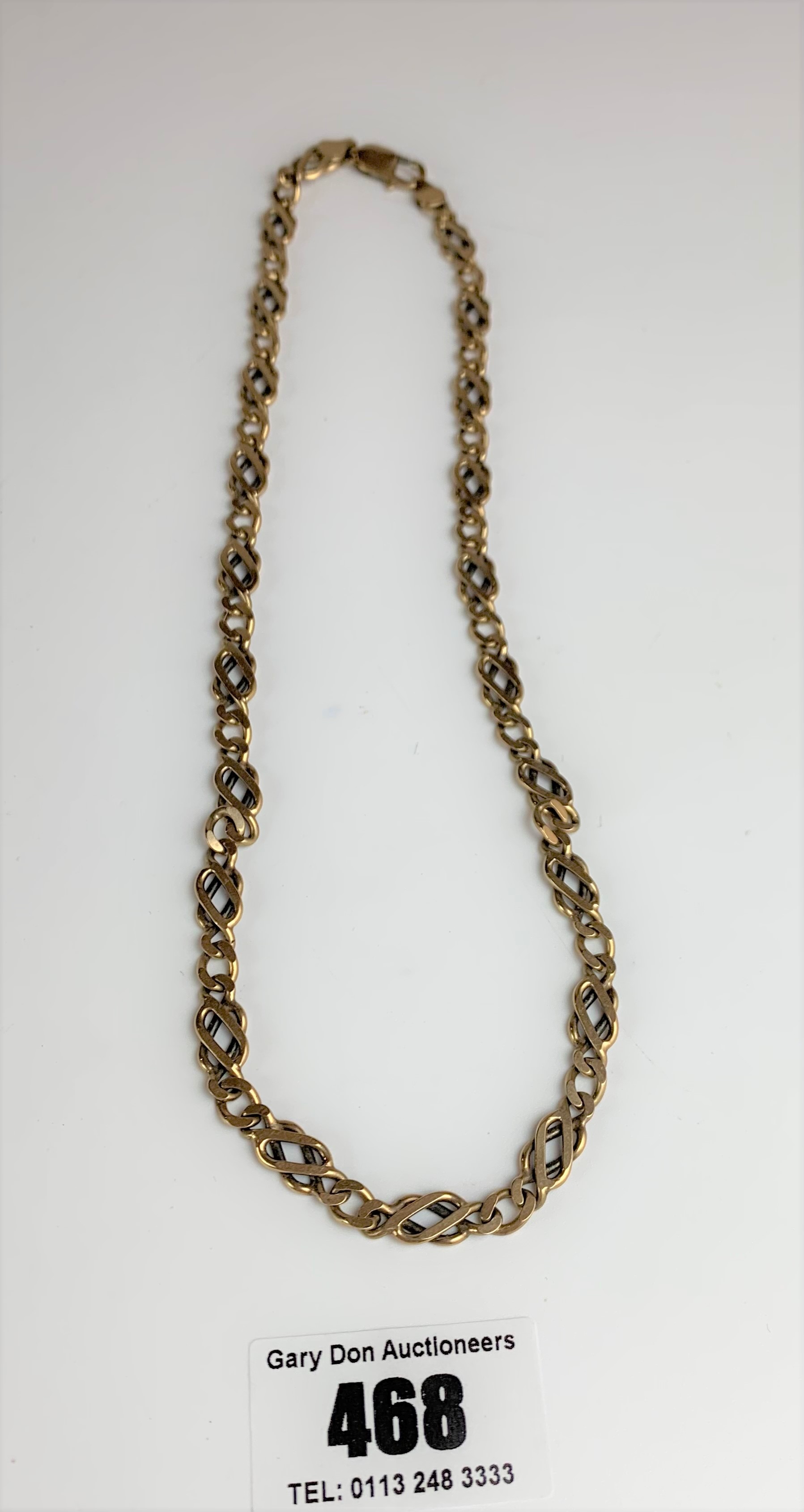 9k gold necklace, length 18”, w: 26.2 gms - Image 2 of 5