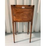 Mahogany pot cupboard/stand. 31” high, 14” wide, 12” deep