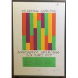 Lithograph poster – Akademie Amriswil, Amristwiler Orgeltage, 2/3 Marz 1979. Signed in pencil 11/