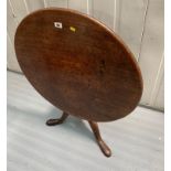 Small tilt top loo table 36” high tilted, 29” diameter table