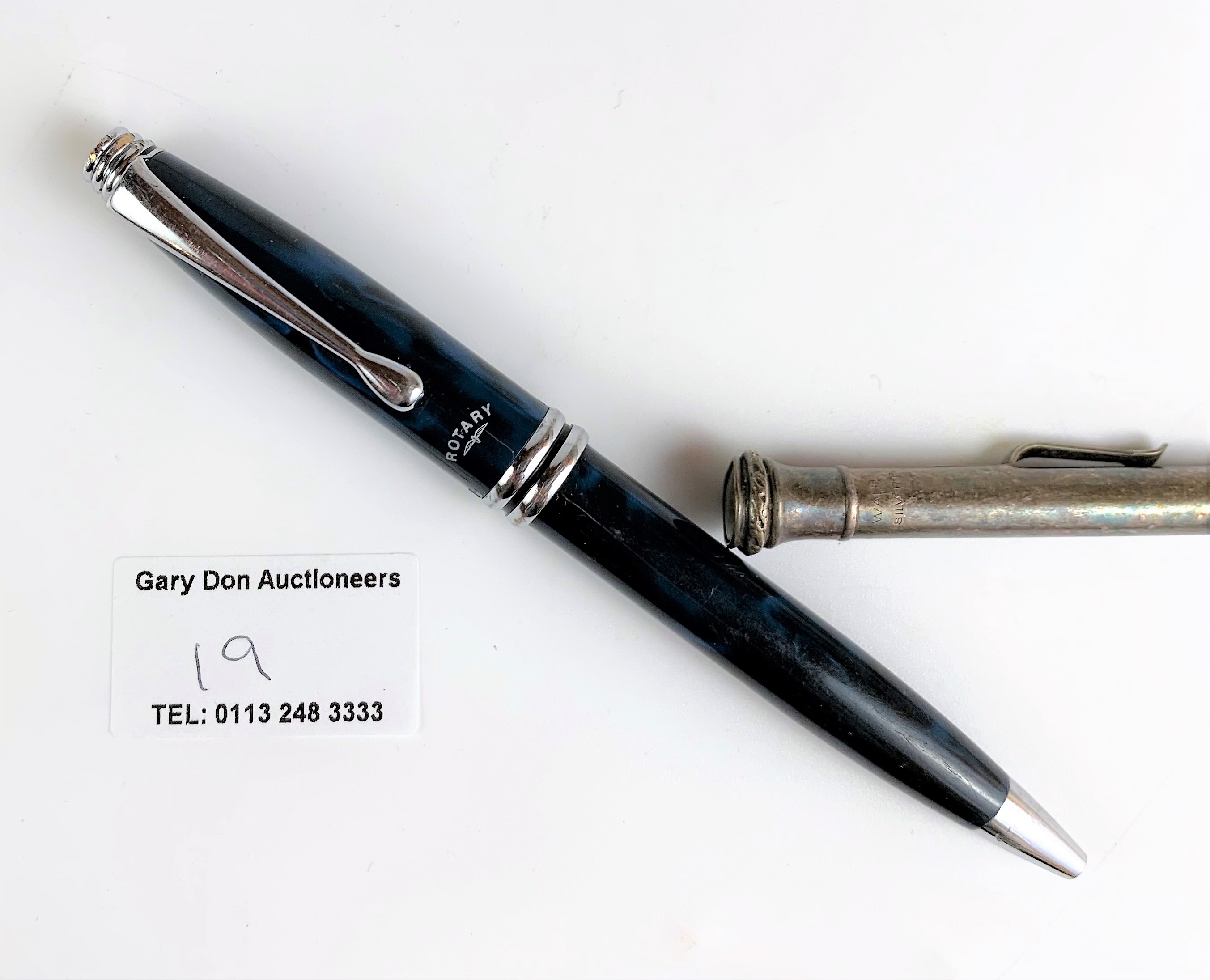 Rotary ballpoint pen and silver plated Wahl Eversharp pencil - Image 4 of 5