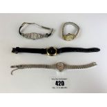 4 ladies dress watches