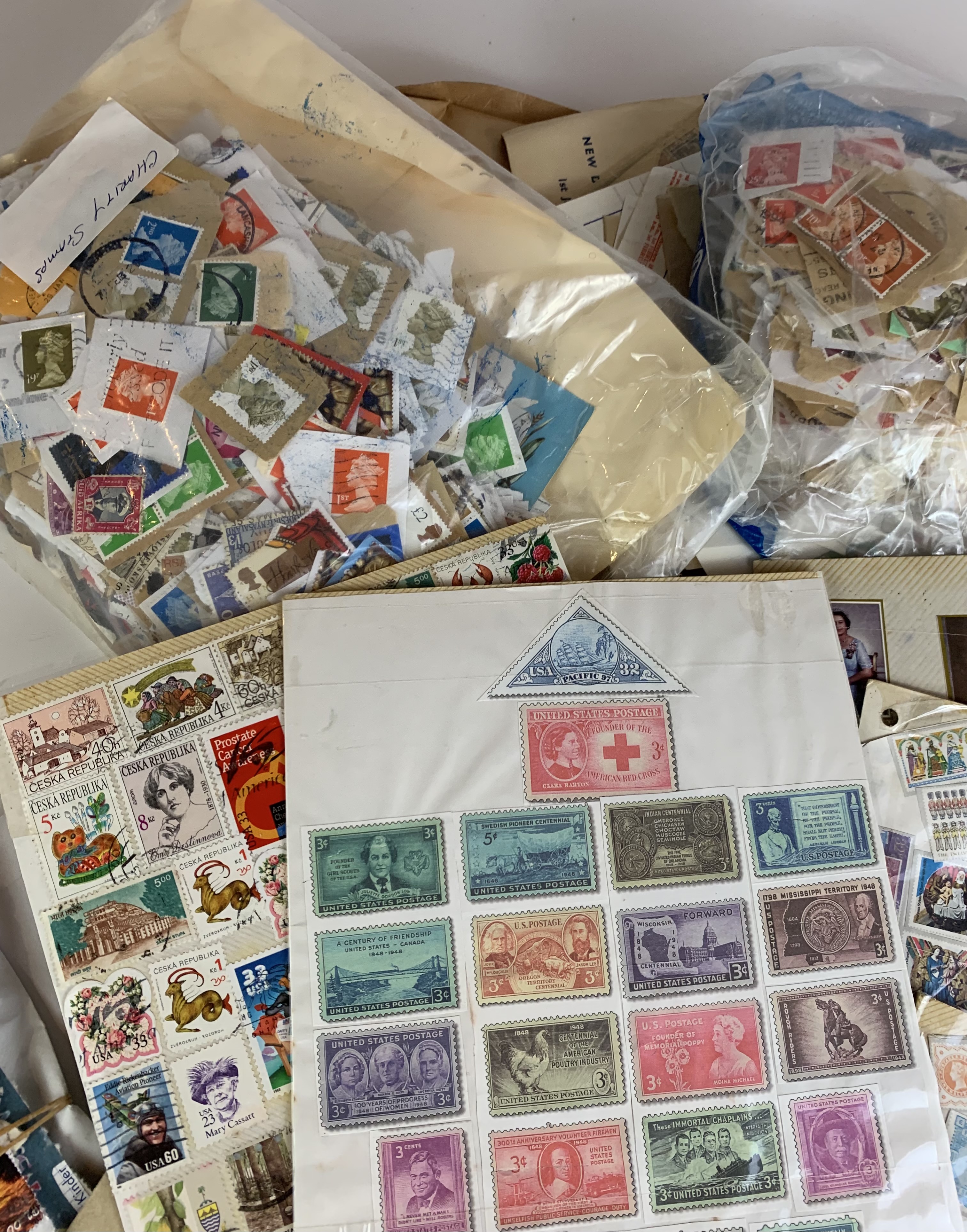 Bag of miscellaneous stamps on sheets and paper - Image 2 of 3