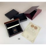 Boxed Queen Victoria Young Head Half Sovereign 1884 from The London Mint Office with certificate