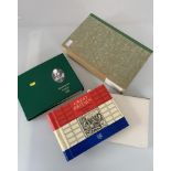 GB pre-decimal mint stamp album and green Shakespeare Stamps First Day Covers album