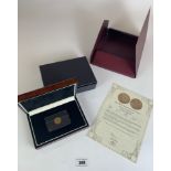 Boxed Queen Victoria Young Head Half Sovereign 1871 from The London Mint Office with certificate