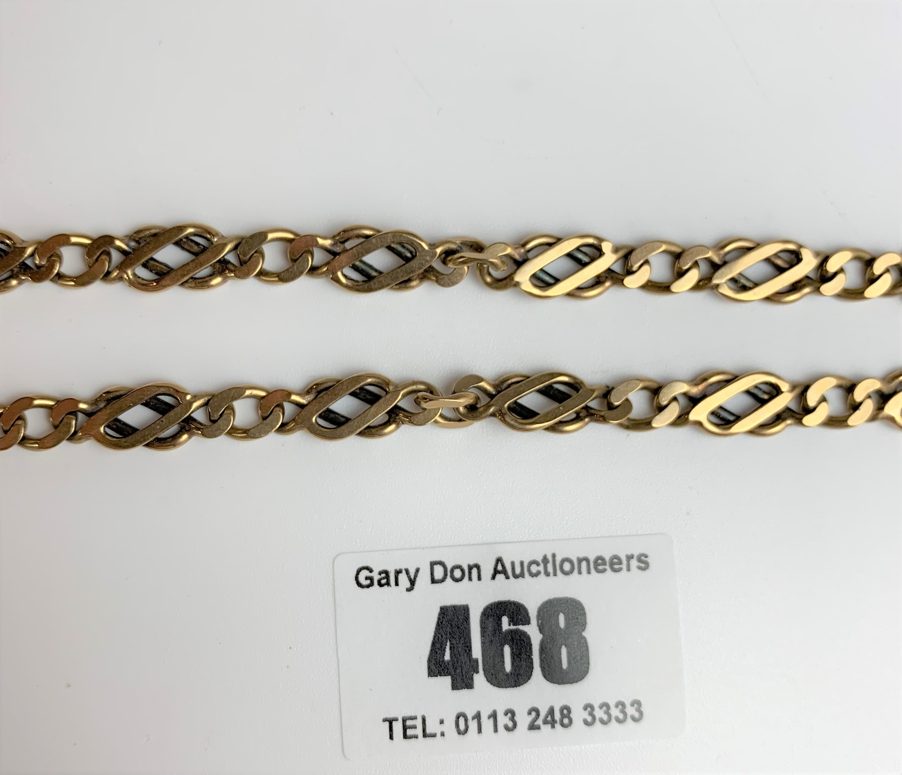 9k gold necklace, length 18”, w: 26.2 gms - Image 4 of 5