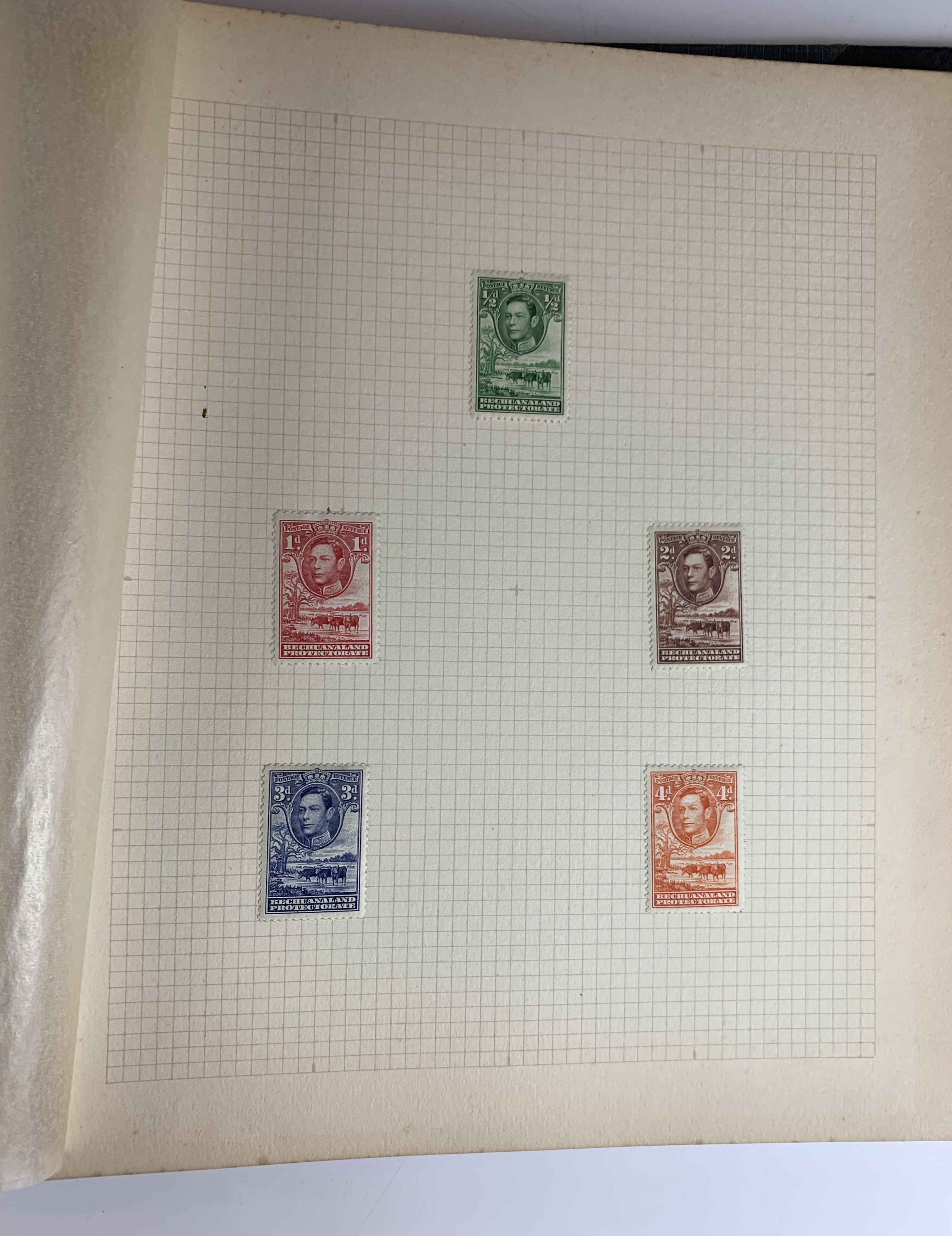 Blue album of GB and Commonwealth mint stamps from the 1930’s-40’s including 1948 Olympics - Image 7 of 8