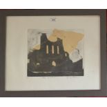 Artists proof ‘Abbey Yorkshire’ signed Jerry R... Image 11.5” x 10”, frame 22” x 18”. Good