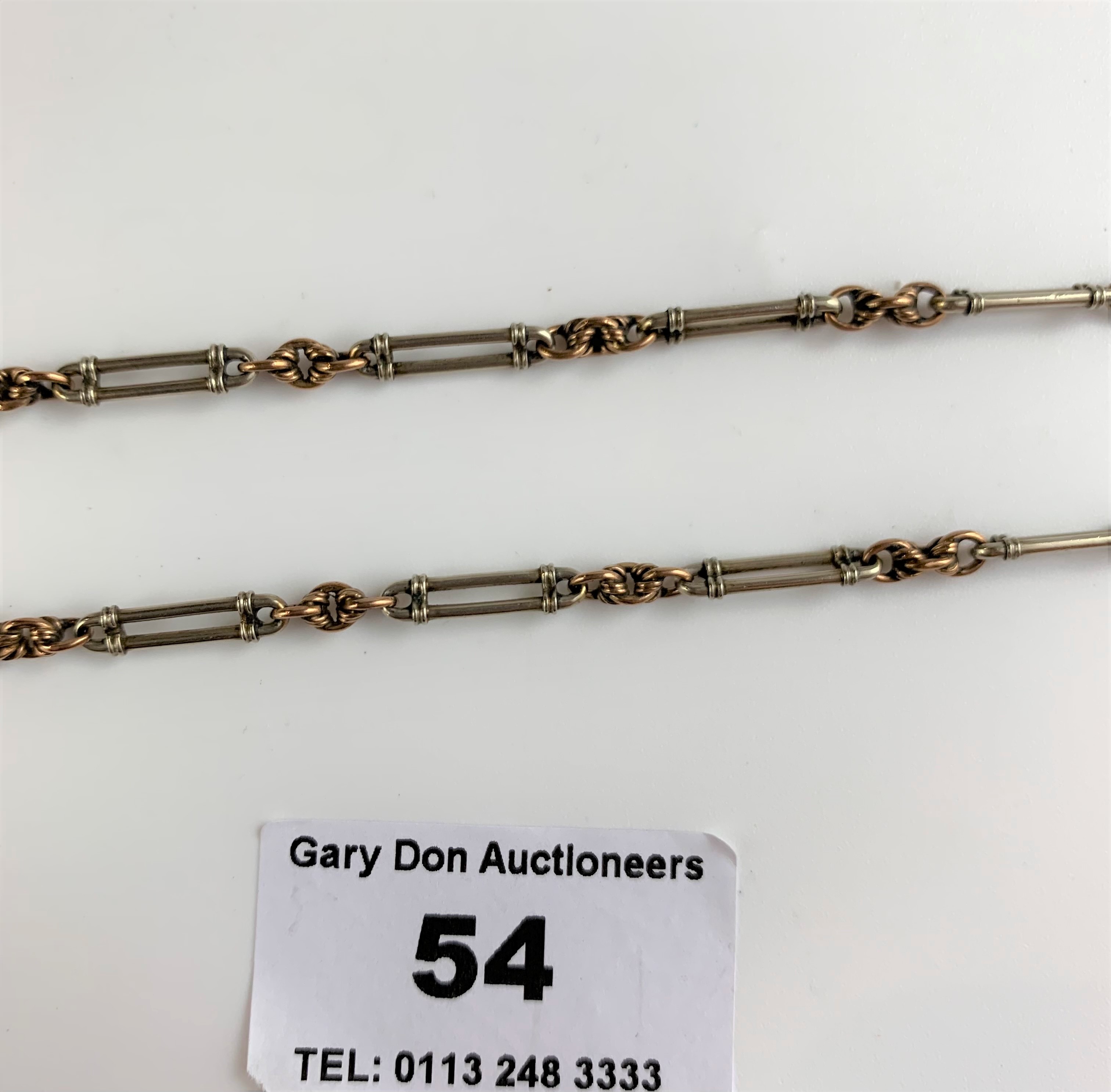 9k gold watch chain, length 14.5”, w: 10.8 gms - Image 2 of 4