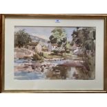 Angus Rands watercolour, image 22.5” x 15”, frame 29” x 21.5”. Good condition (estimate £20 – 40)