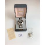Boxed stainless steel Seiko gents watch with original receipt from 1996. Not running