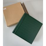 Boxed green Devon album of mint stamps, MAU-P