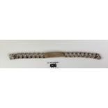 Silver ID bracelet, inscribed ‘Peter’, length 9”, w: 2.1 ozt