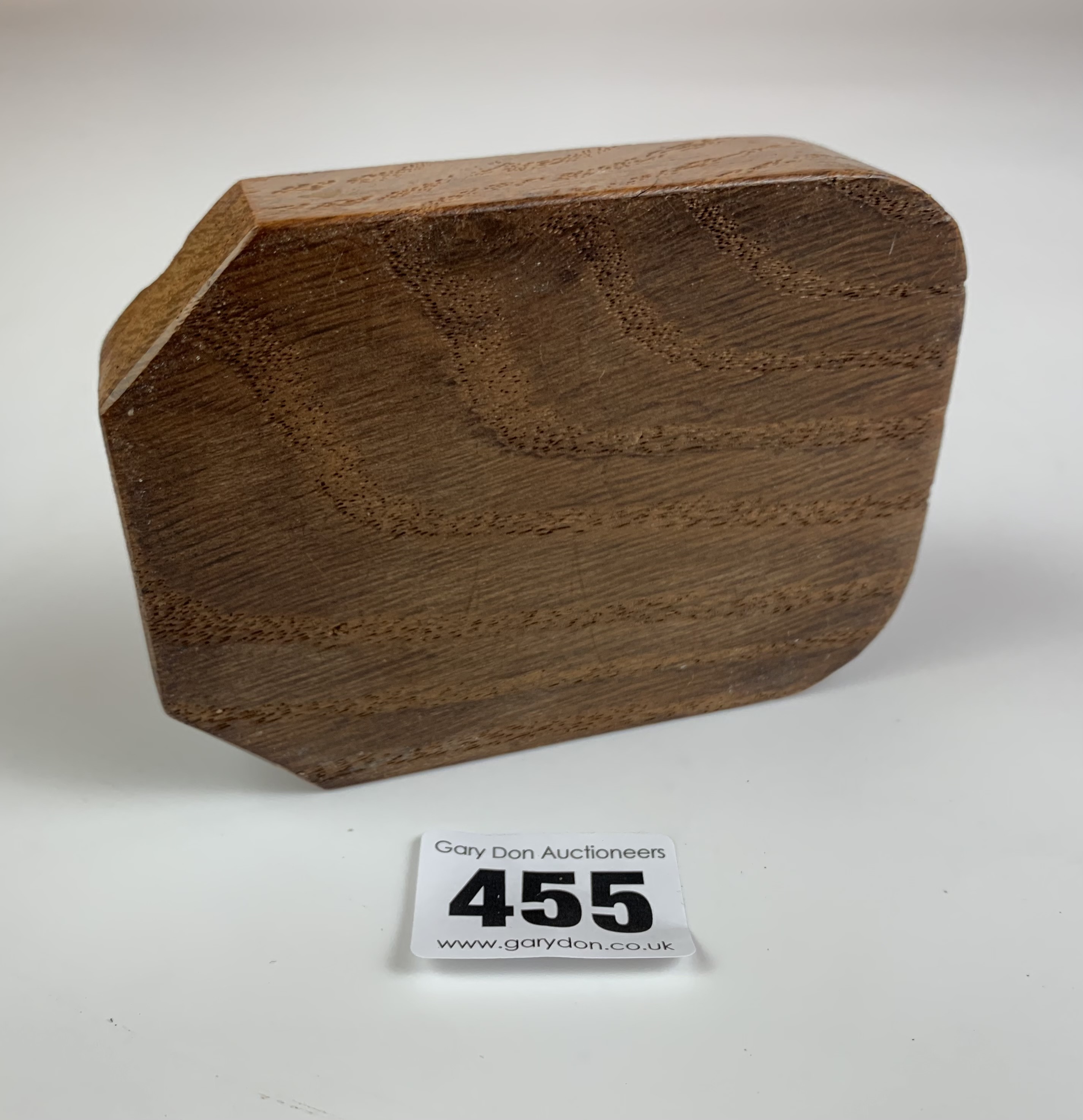 Robert Thompson “Mouseman” carved ashtray 4” x 3” - Image 6 of 6