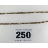 9k gold necklace, length 23”, w: 7.1 gms