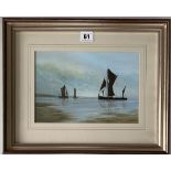 Acrylic painting “Still Waters” by Edward Holt. Image 10” x 7”, frame 16” x 12.5”. Chantry House