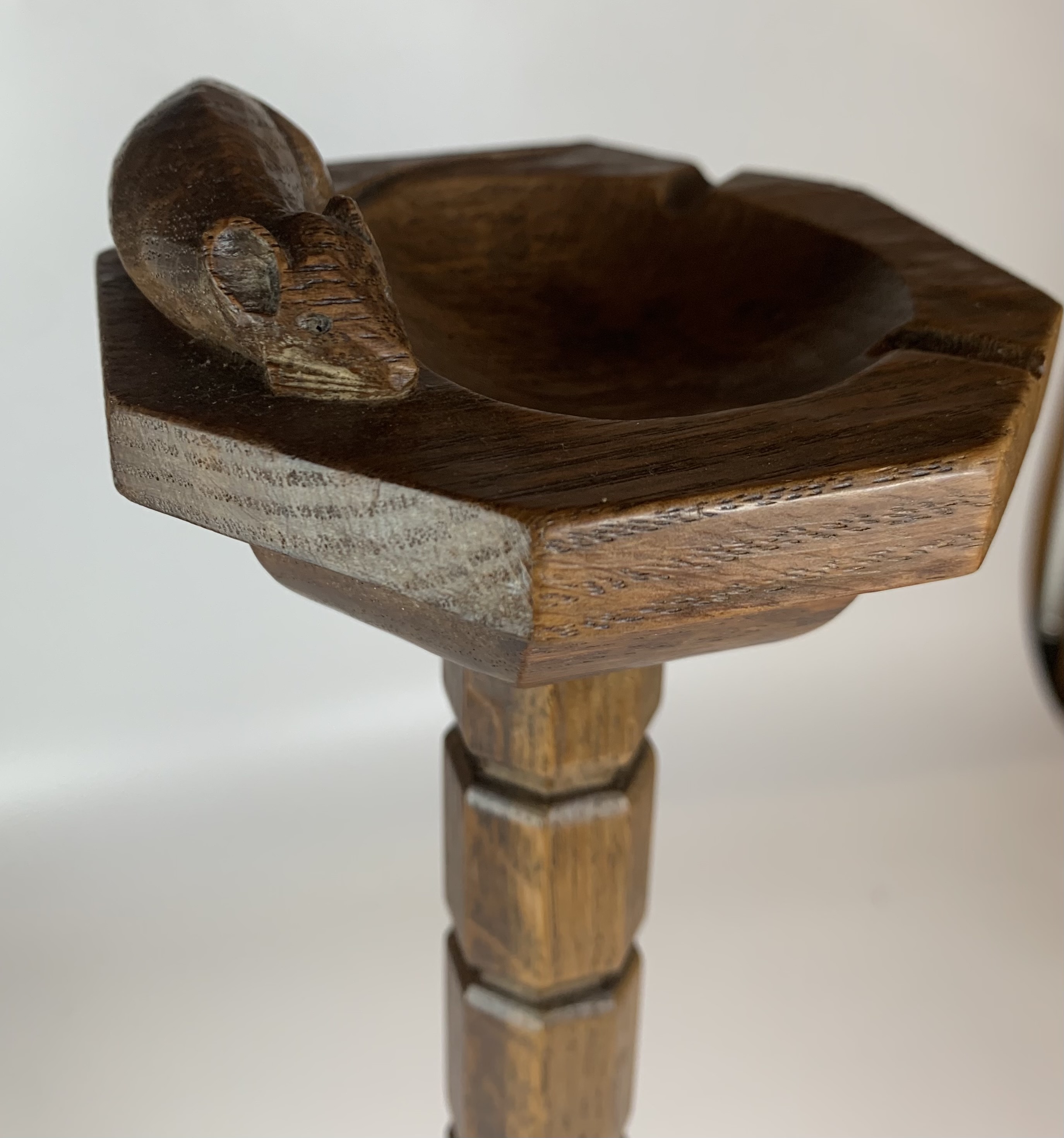 Mouseman ashtray on stand 26” high - Image 3 of 7