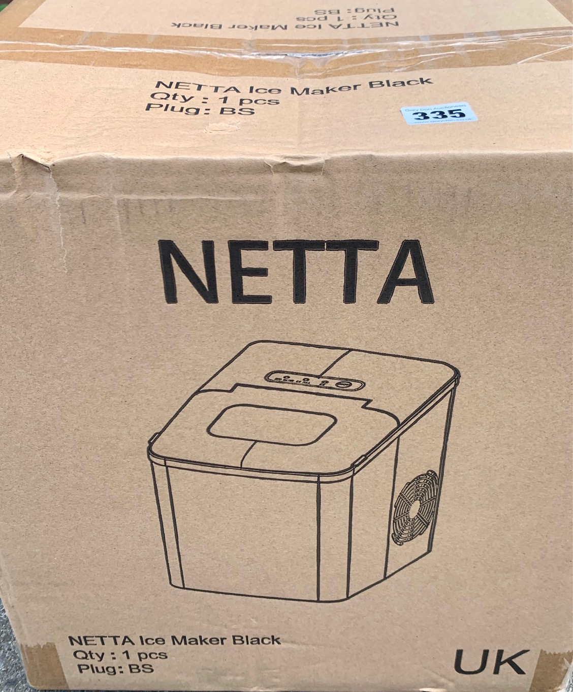 Boxed Netta Icemaker black, unopened as new