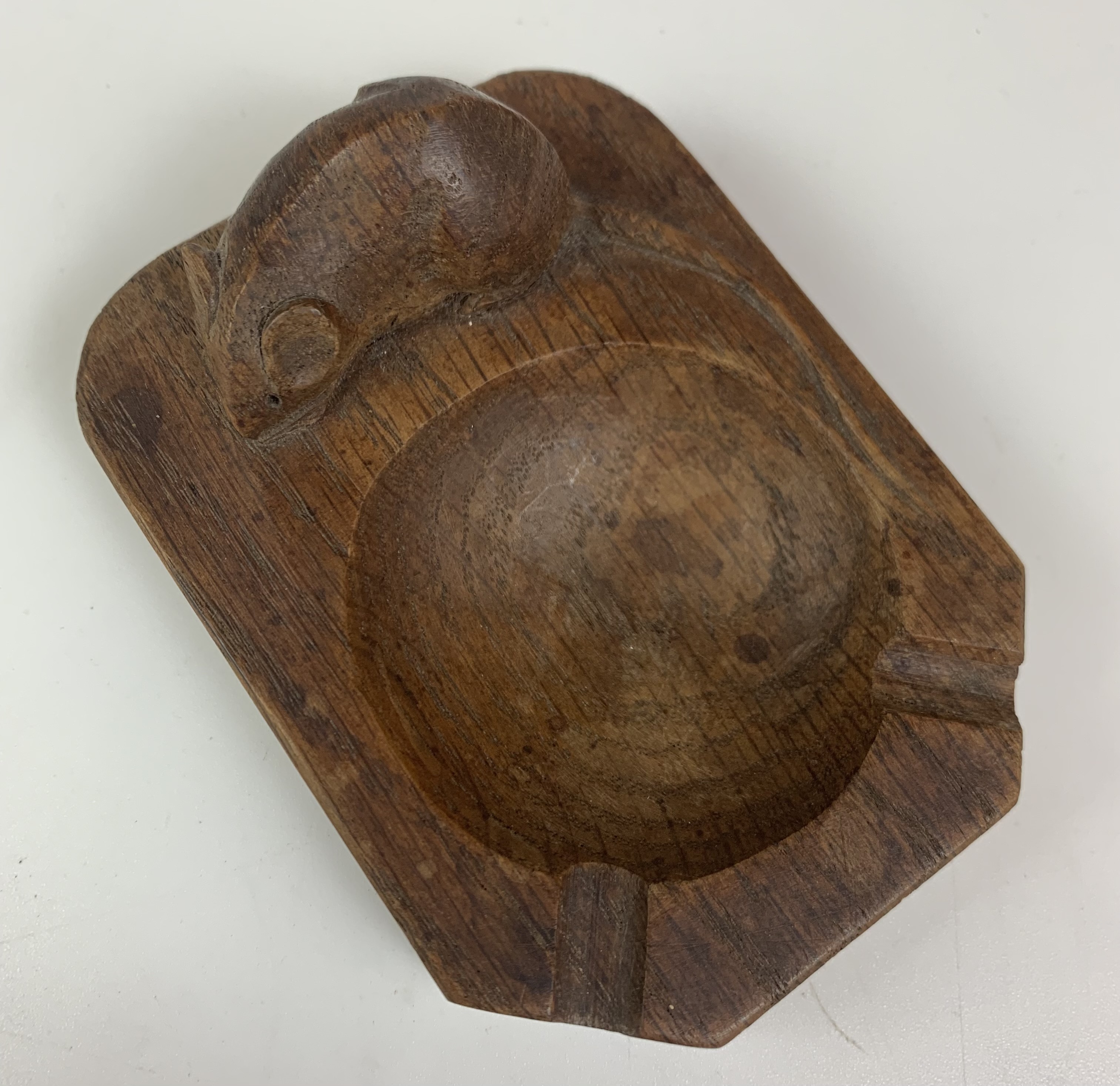 Mouseman ashtray 4” long x 3” wide. - Image 4 of 6