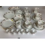29 piece Jackson & Gosling Grosvenor china tea service comprising 6 cups, 6 saucers, 6 side