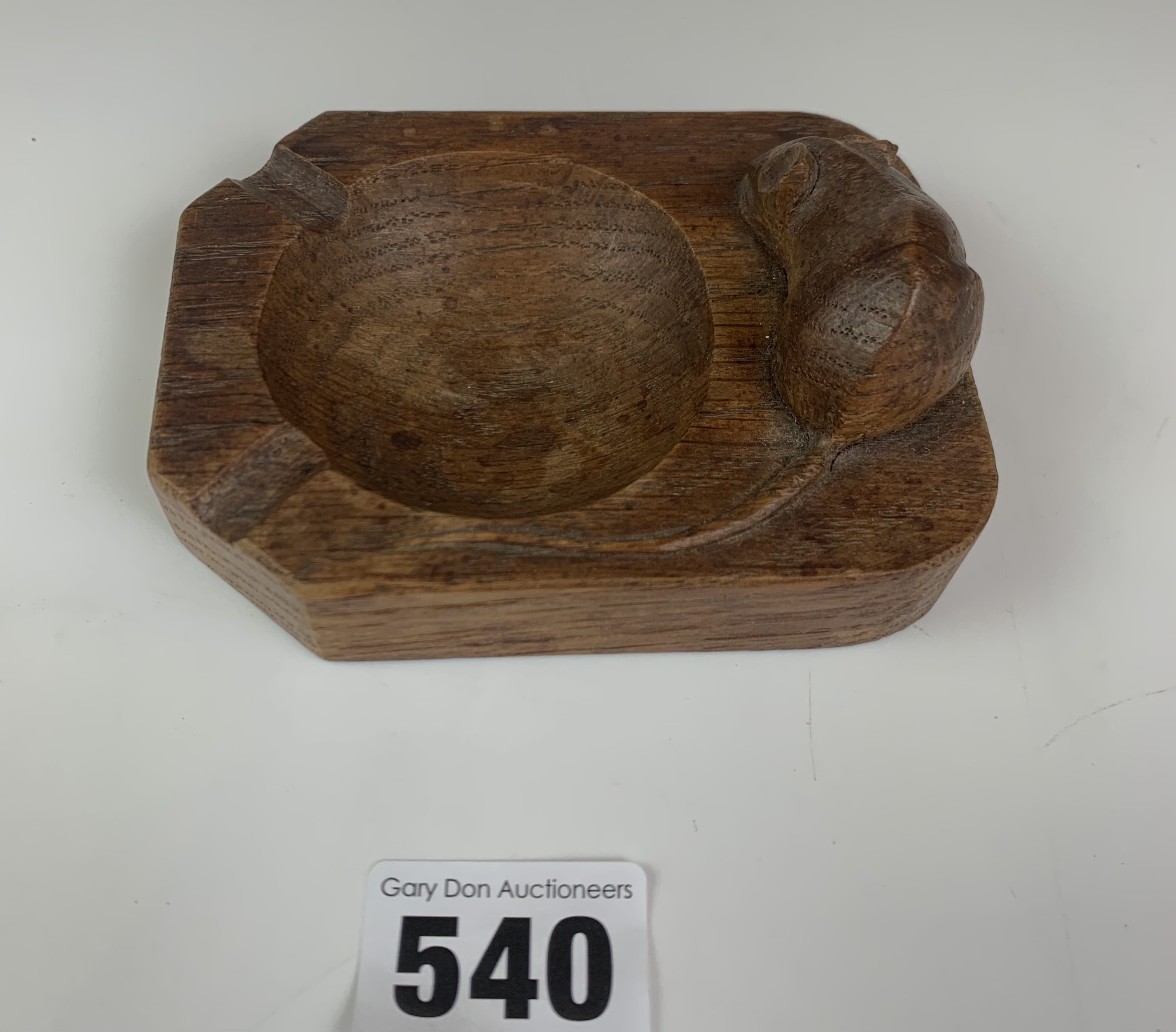 Mouseman ashtray 4” long x 3” wide. - Image 3 of 6