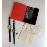 Omega Geneve Dynamic ladies watch (not running) with receipt from 1969, and Le Chat ladies quartz